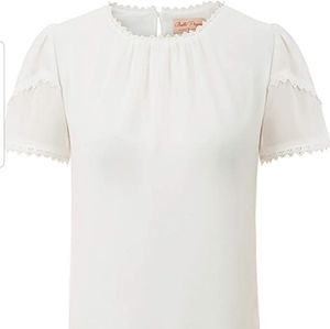 Womens Casual Chiffon Scoop Neck Top